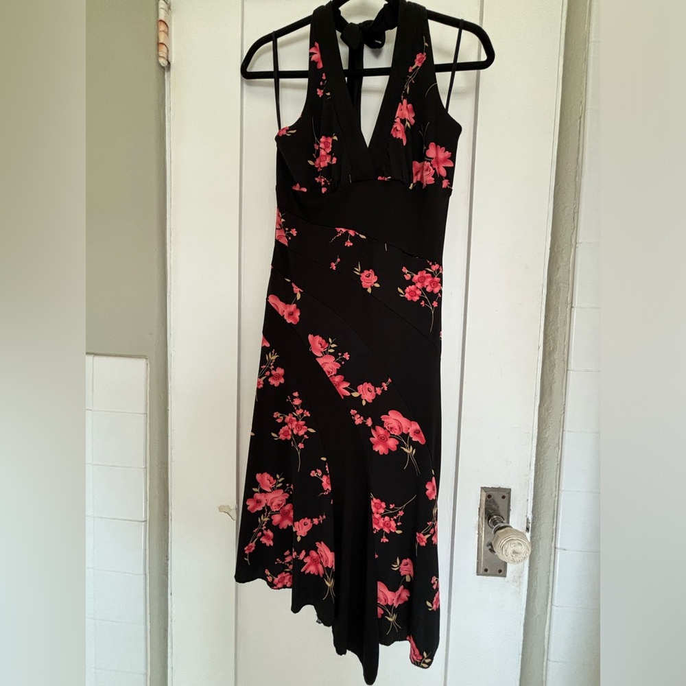 Floral La Belle Halter Dress